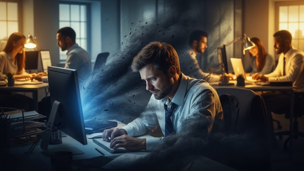 仕事運が低迷しているイメージ