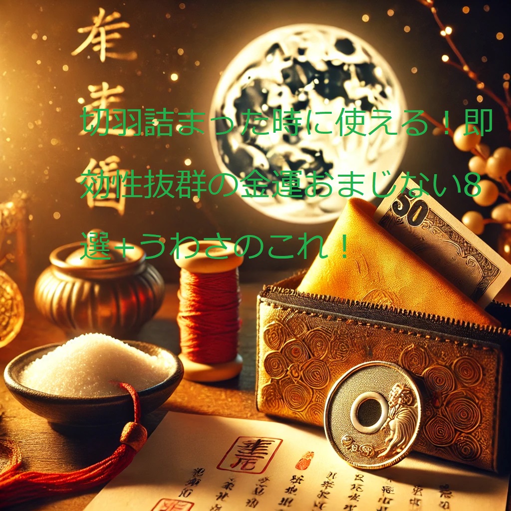 金運 おまじない 切羽詰まった