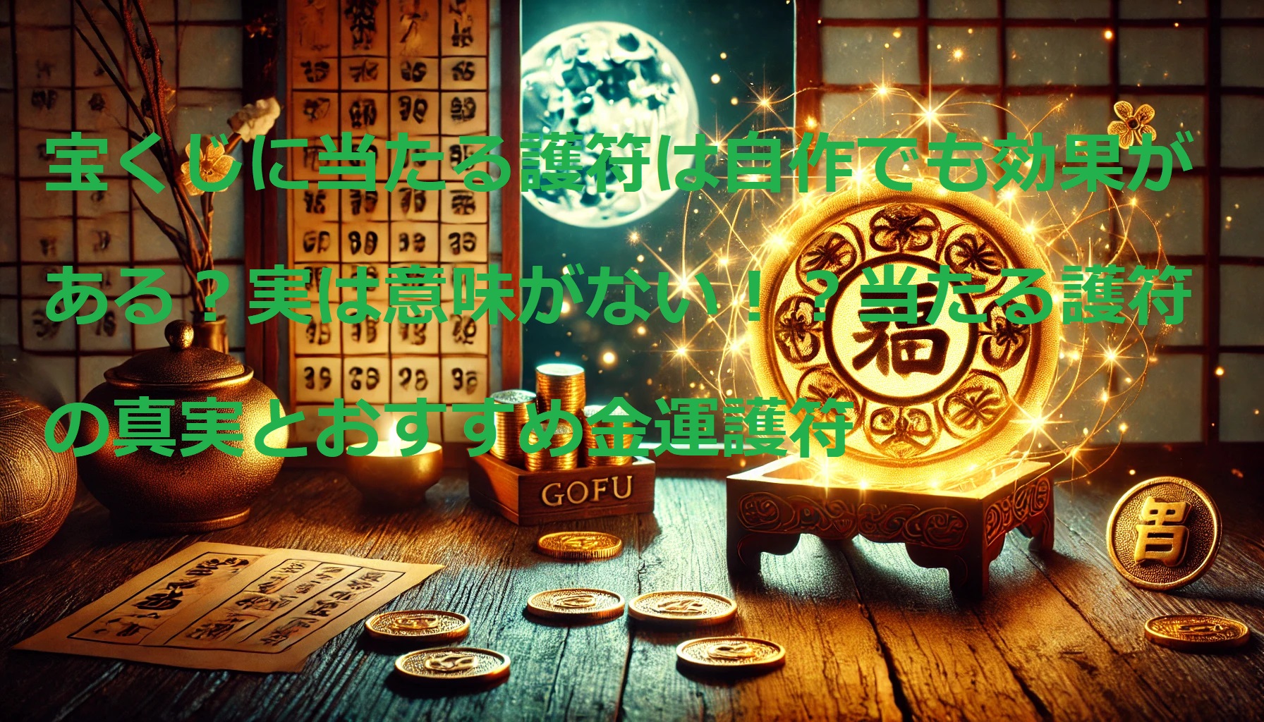 宝くじ 護符 自作 効果