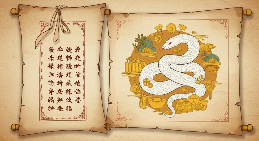 金運アップの鉄板!神々しい「白蛇(しろへび)」