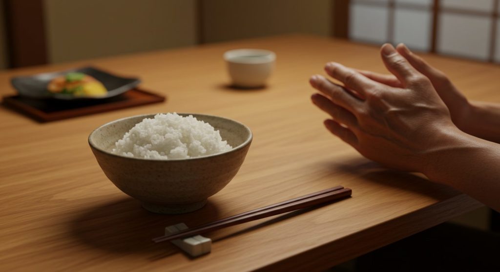 神様への感謝を込めていただく日本の食事