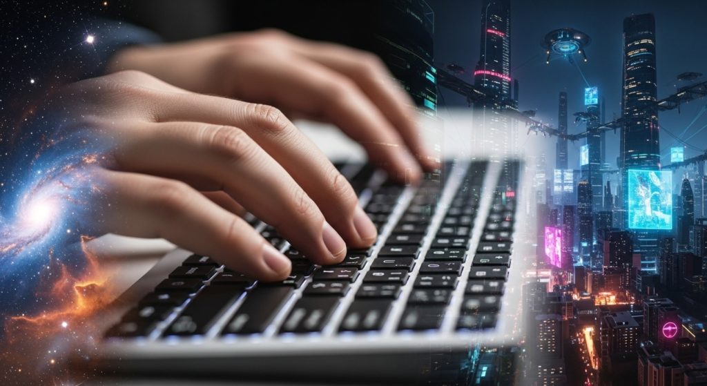 自分の人生を自由にプログラミングして運命を変えるイメージ