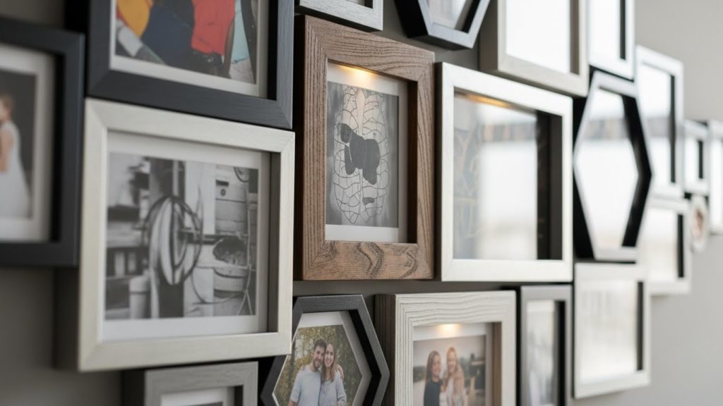 フォトフレームをリメイクして作ったおしゃれな護符飾り