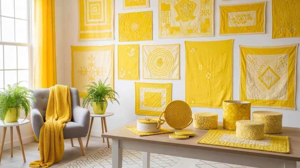 手作りのインテリア小物で飾られた明るい部屋