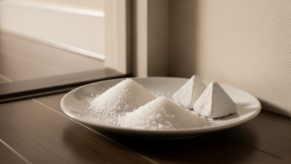 玄関に置かれた盛り塩