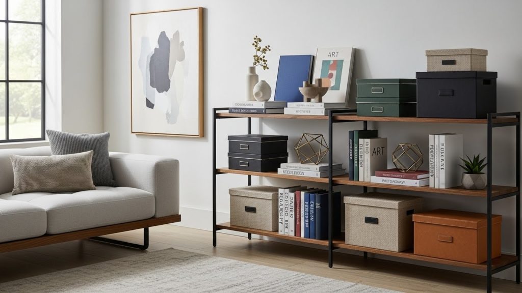 洋書型の収納ボックスにおしゃれに隠された護符