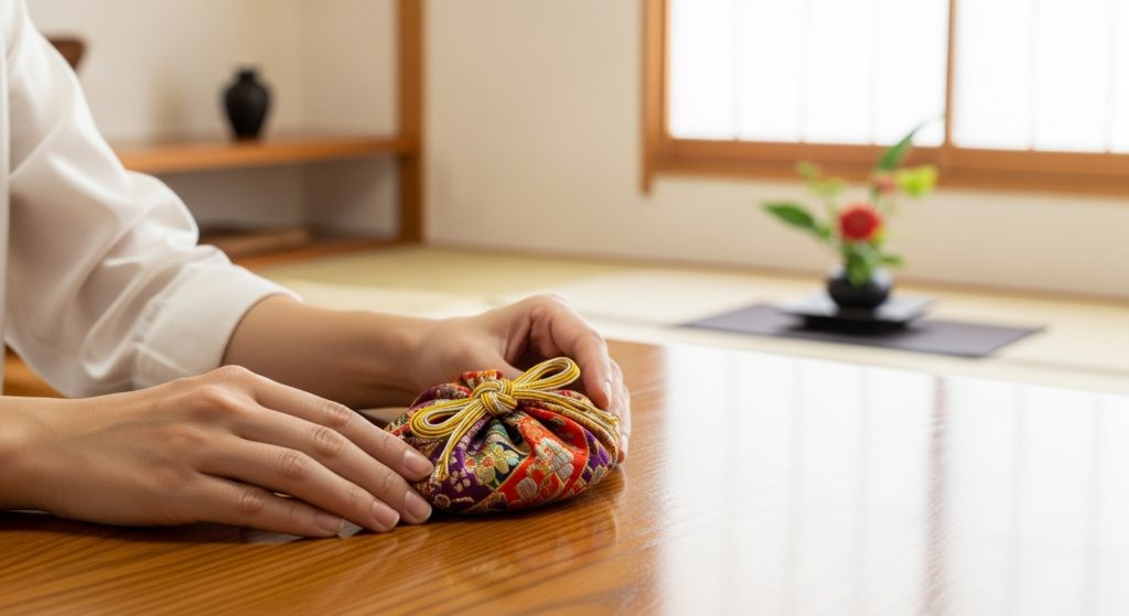 整った環境で金運護符を迎え入れる様子