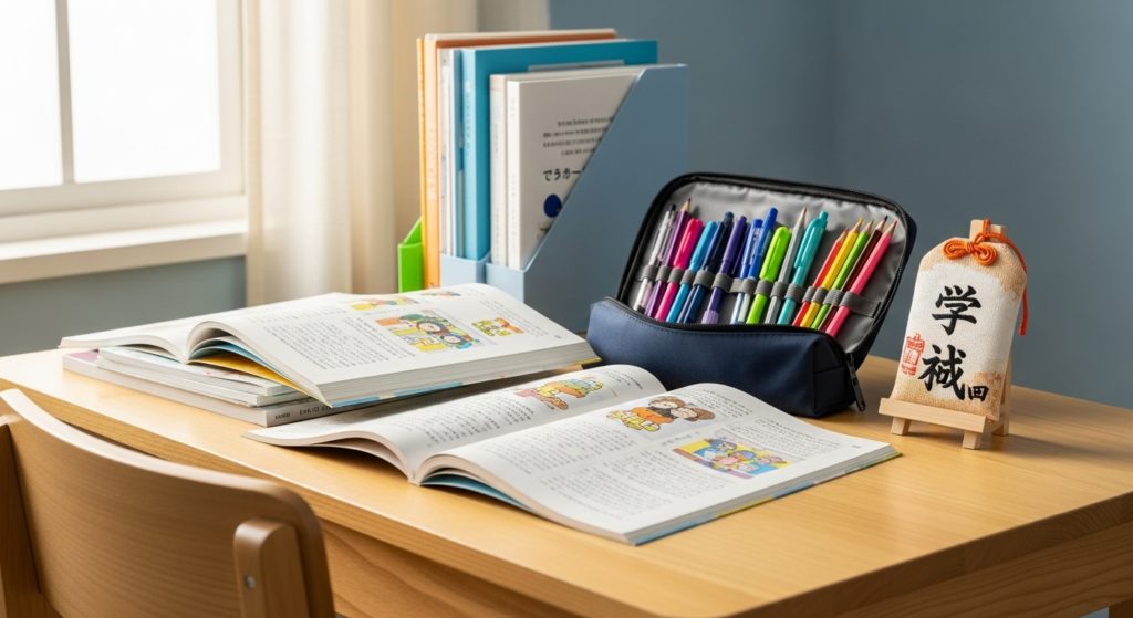 受験勉強に集中できる環境と、その支えとなる護符