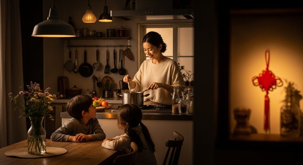 親子の絆と、家族の目標を支える護符のある暮らし