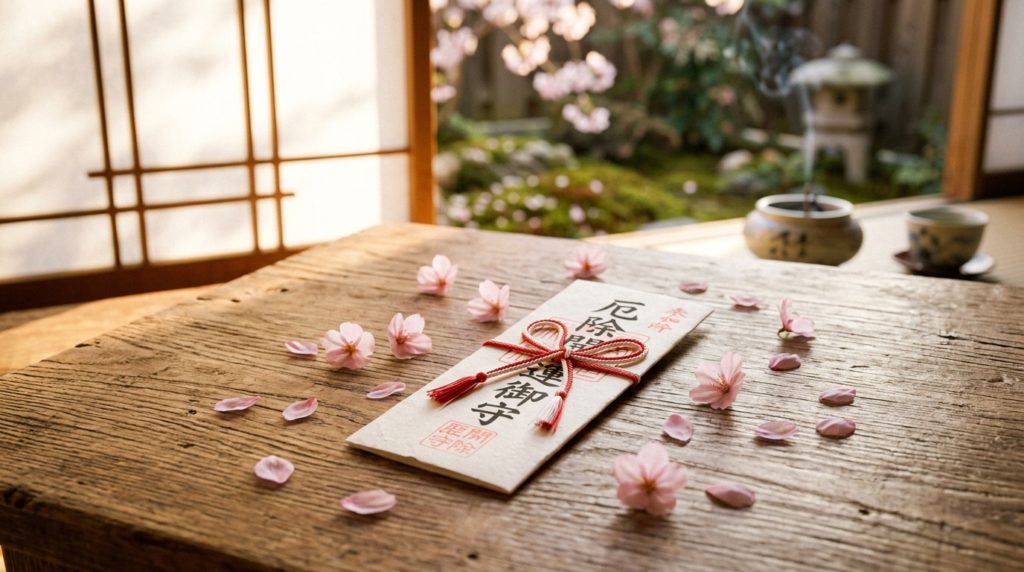 清らかな気と温かな光に包まれた月花殿の護符